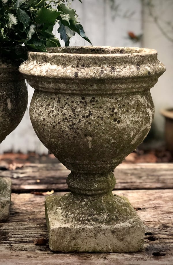 Pair of antique garden urns