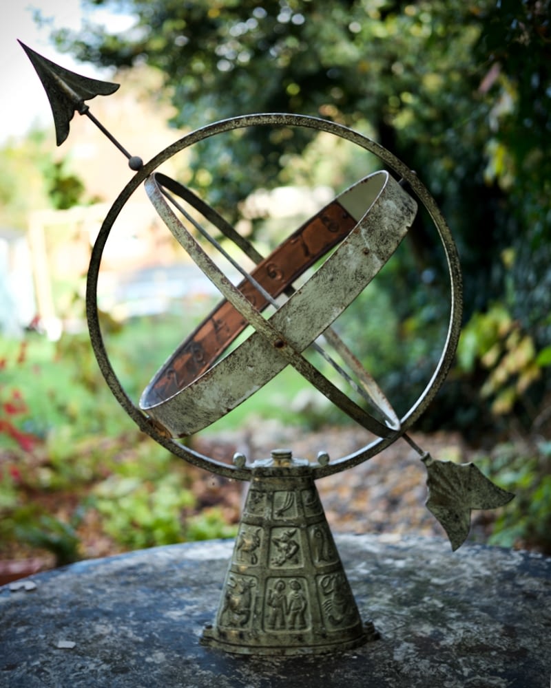 Antique garden armillary / sundial